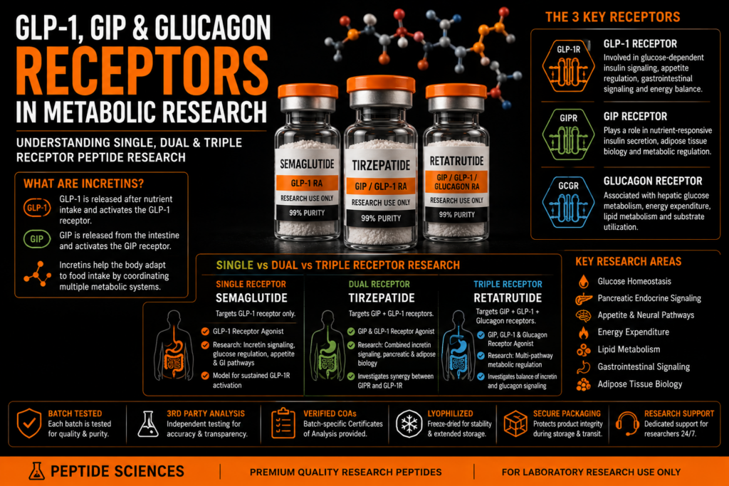 GLP-1 research peptides
