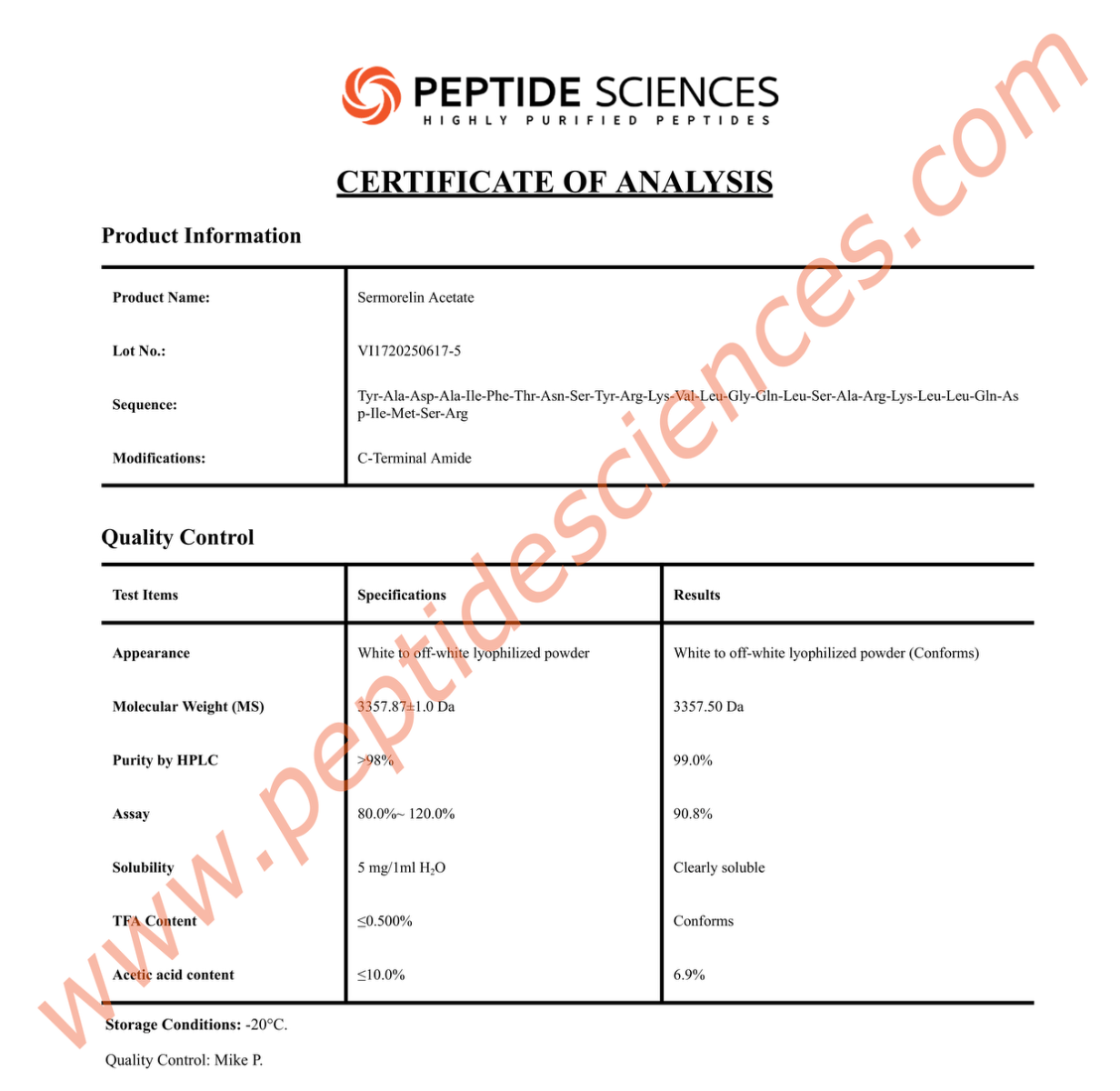 Sermorelin 5mg