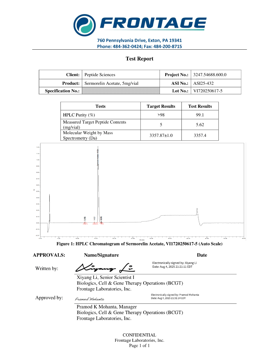 Sermorelin 5mg