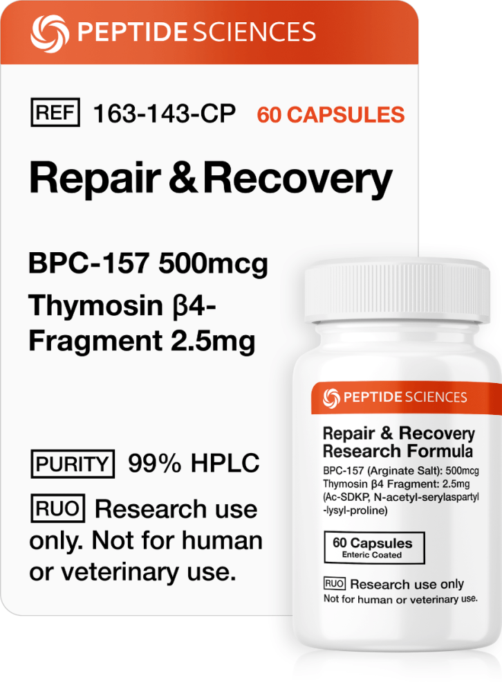 Repair and Recovery (60 Capsules) (Stable BPC-157 Arginate