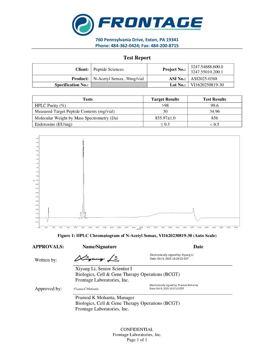 N-Acetyl Semax Amidate 30mg
