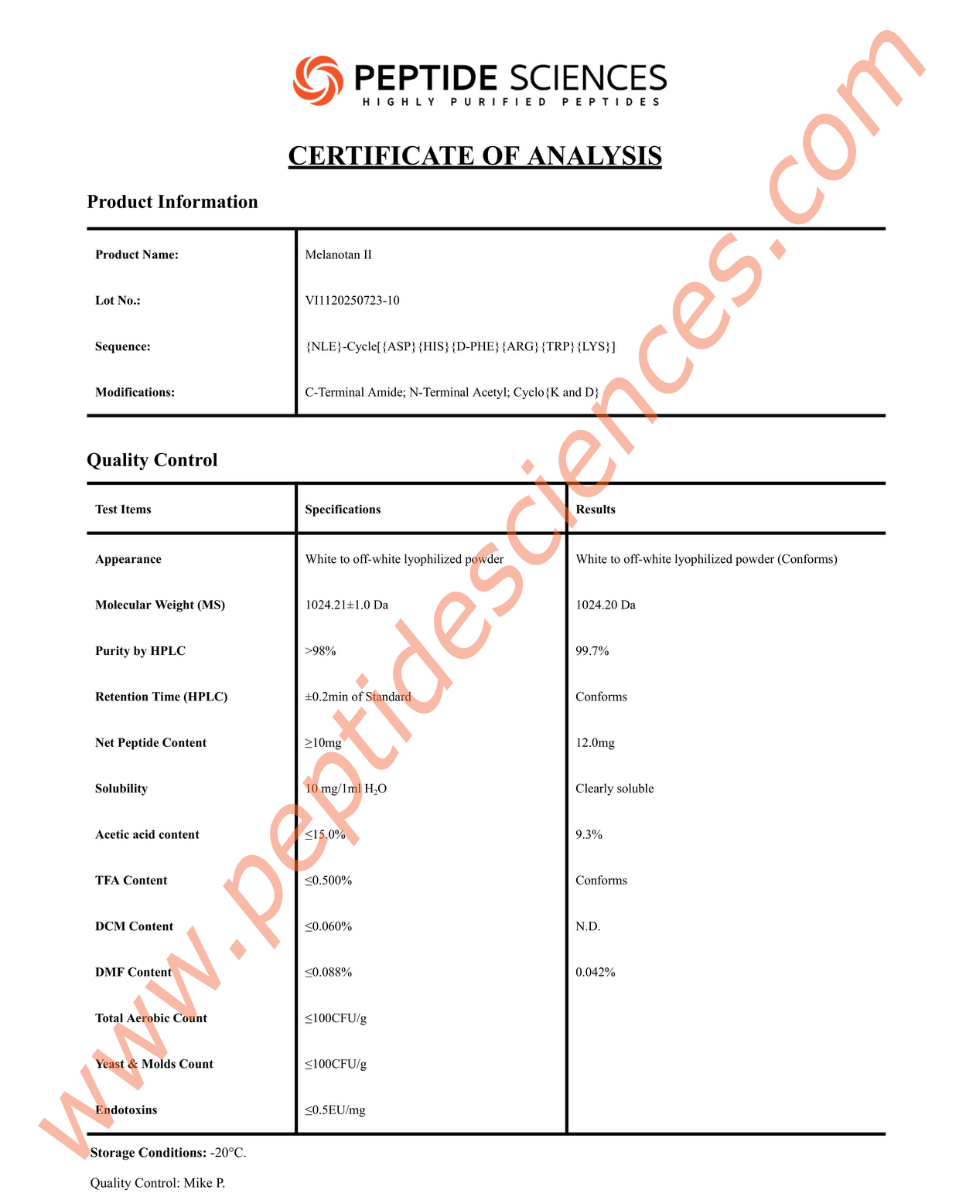 Melanotan 2 (MT2) 10mg