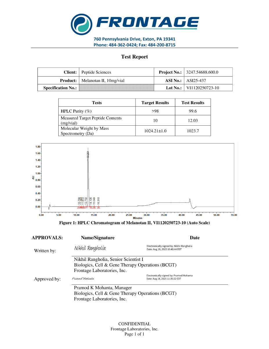 Melanotan 2 (MT2) 10mg