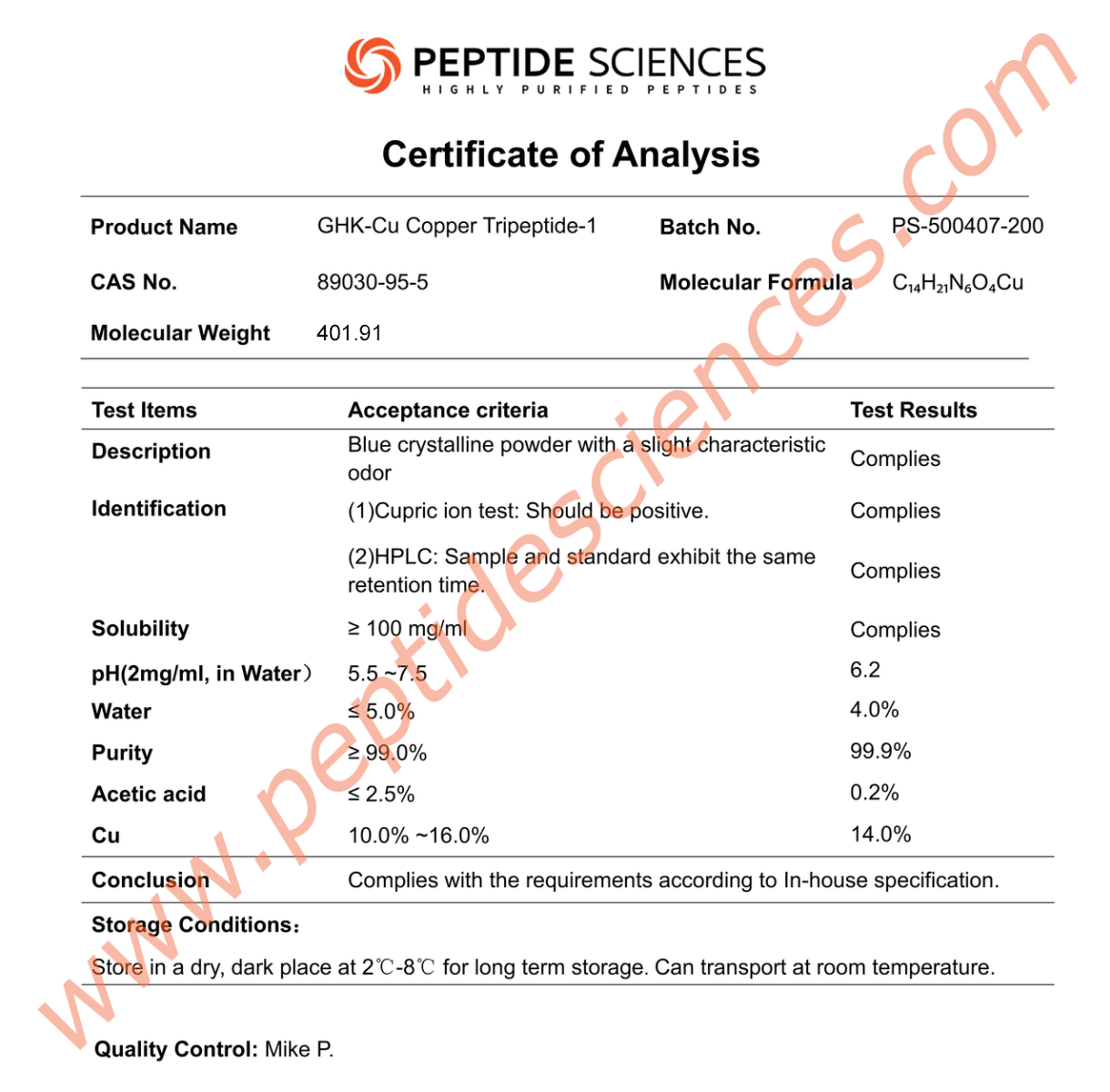 GHK-Cu 200mg (Copper Peptide) (Topical)