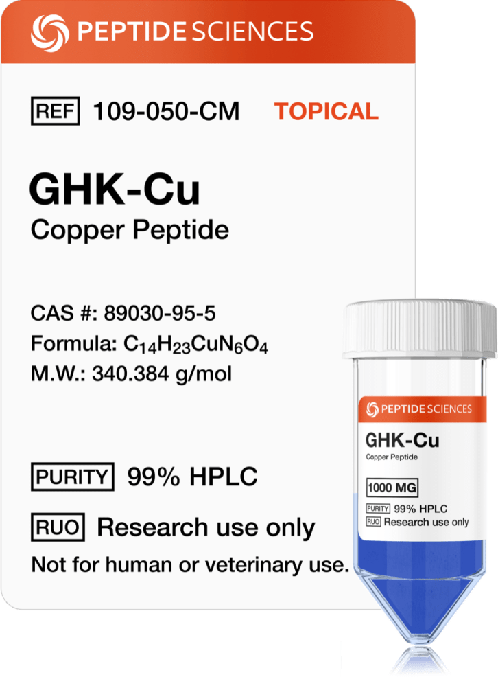 GHK-Cu 1gram (Copper Peptide) (1000mg) (Topical)