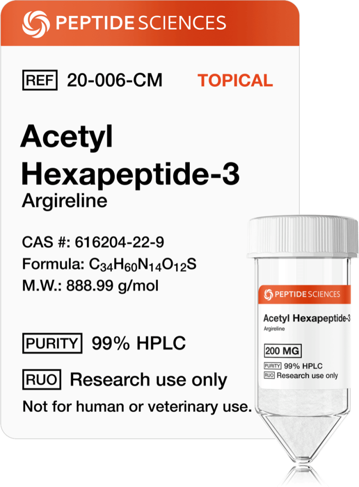 Acetyl Hexapeptide-3 (Argireline) 200mg (Topical)